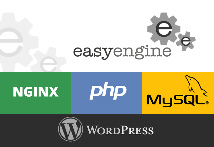 Step6 EasyEngine WordPress NGINX PHP MySql Logos