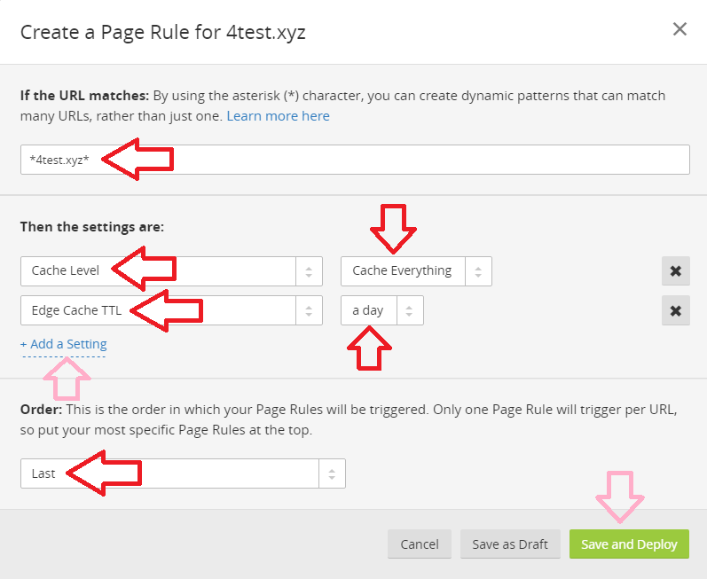 Step7.5 CloudFlare Cache Everything Page Rule