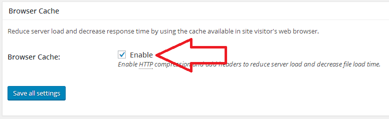 Step7.8 CloudFlare W3 Total Cache General Settings Browser Cache Section