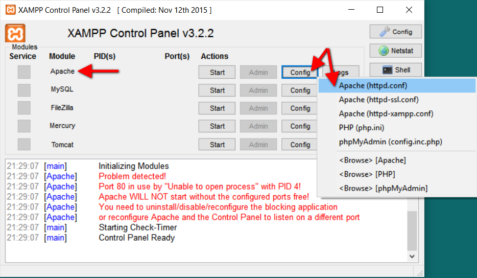 Step3.2 XAMPP Apache Config File